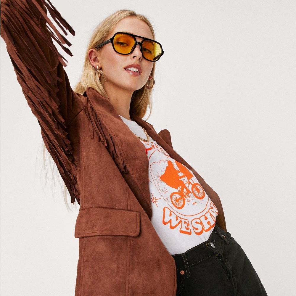 Fringe blazer